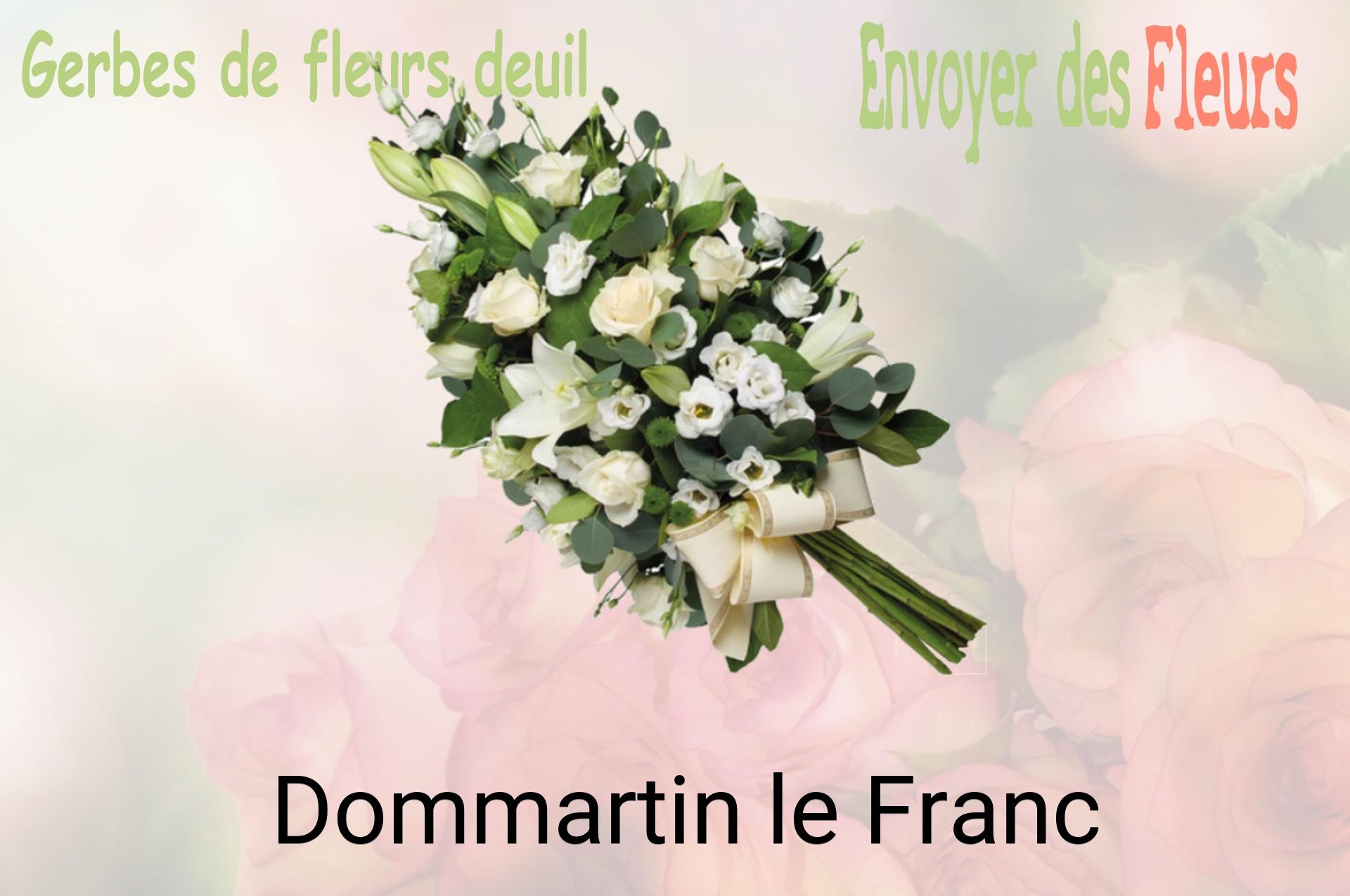 Gerbe de fleurs de deuil livrée à Dommartin-le-Franc